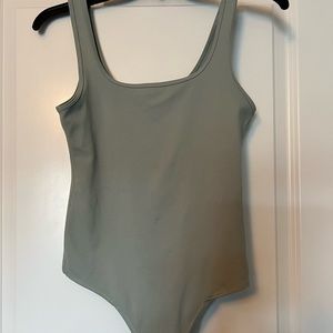 A&F green bodysuit tank